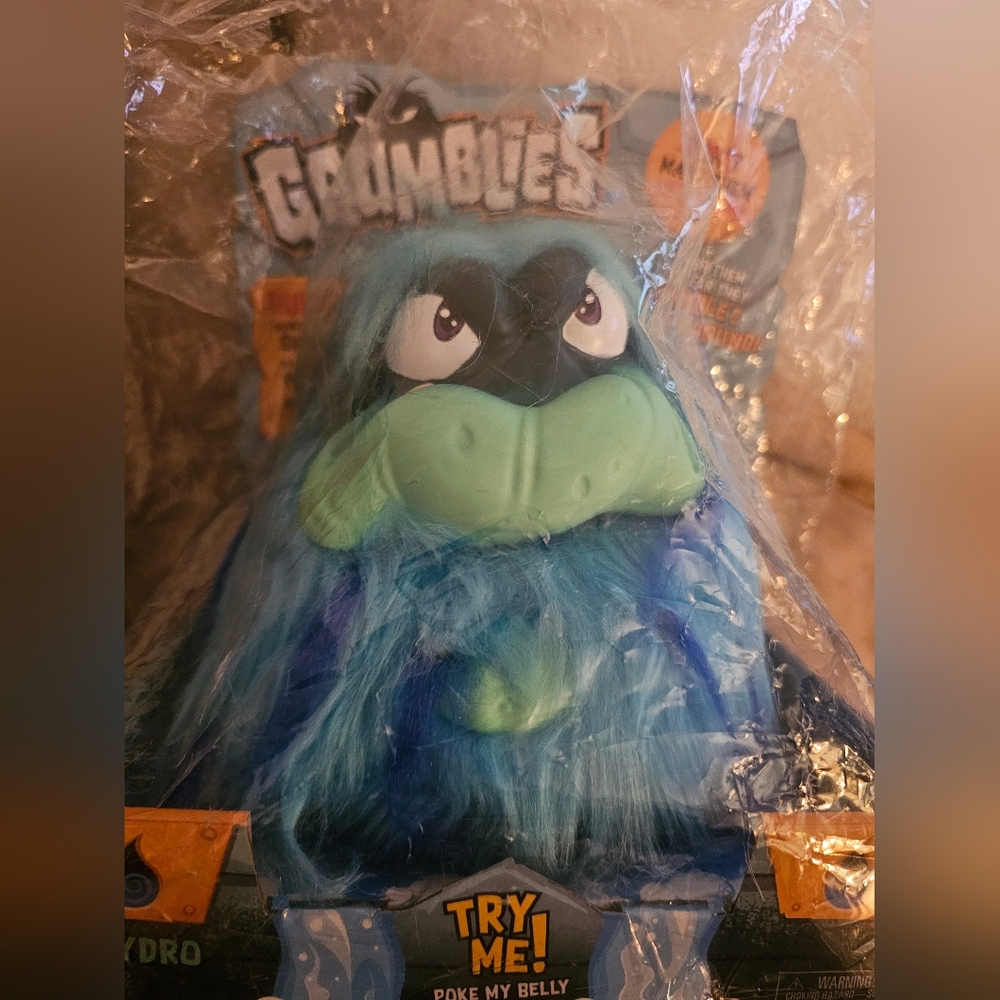 Grumblies Blue Plush Toy